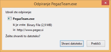 odpiranje pegaz